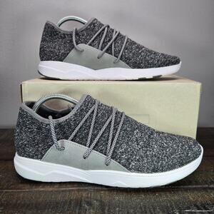 Vessi Cityscape Classic Mens Size 10 Lace Up Waterproof Shoes Sneaker Grey White